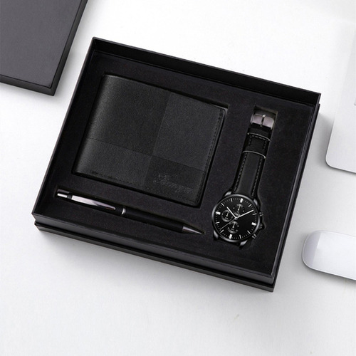 Nuevo Elegante Kit De Regalo For Hombre Con Reloj Tipo