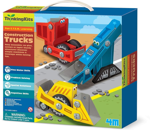 4m Kit De Manualidades Construccion Trucks