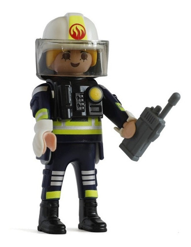 Playmobil Serie 20 Nena Bombera Bomberos City Fuego Capitana