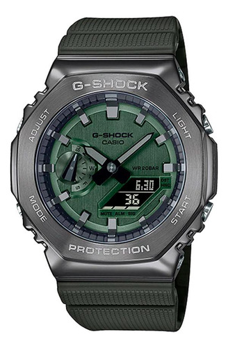 Relógio G-shock Carbon Core Steel Verde - Gm-2100b-3adr