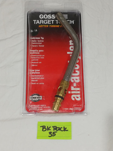 Goss Ga14 Acetylene Target Tip With Hotter Turbine Flame Cch