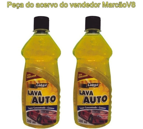 2 Shampoo Lava Auto Carro Moto Caminhão Ônibus Barco 500 Ml