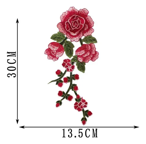 Parches de flores bordadas para ropa hotsell