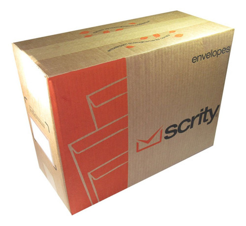 Envelope Saco Kraft Pardo Skn028 200x280mm Scrity 250un Pardo