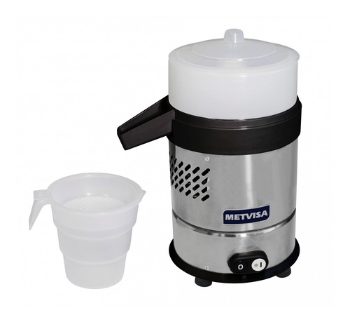 Imagen 1 de 1 de Exprimidor eléctrico Metvisa ESP 0.25cv 50Hz plateado y negro 220V