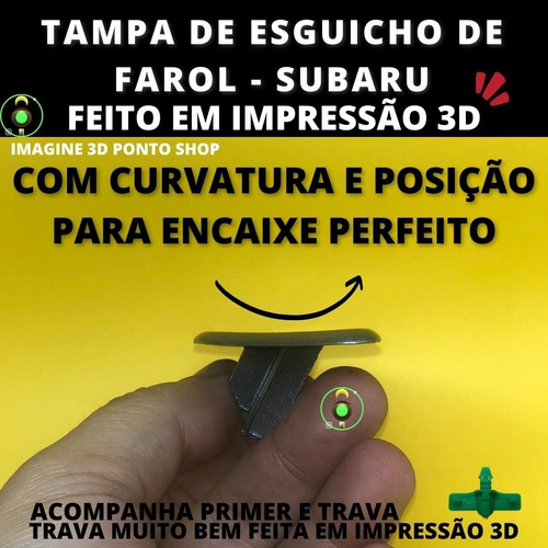 Imagem 2 de 5 de Tampa Esguicho Farol Subaru Tribeca 08-11 - Com Trava