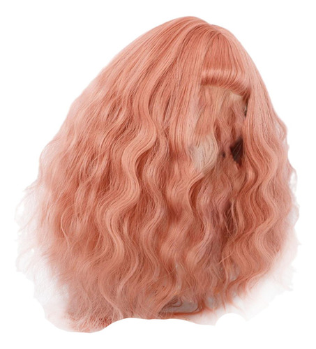Peluca De Muñeca De Algodón De 20 Cm, Pelo Largo Y , De