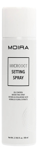 Microdot Setting Spray Fijador De Maquillaje Moira Cosmetics