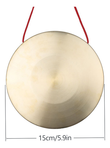 Gongo De Cobre, Címbalos De Mão De 15 Cm, Capela De Latão, P