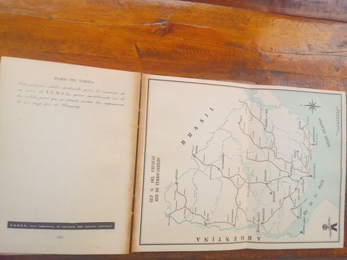 Guía De Turismo Del Uruguay Antigua 1954 Mapas Y Propagandas (Usado)