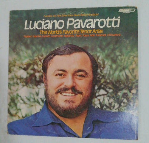 Luciano Pavarotti  Opera Favorite Tenor Arias   Disco Vinilo