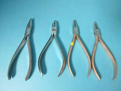 Lot Of 4 Various Stainless Steel Dental Orthodontic Inst Llh