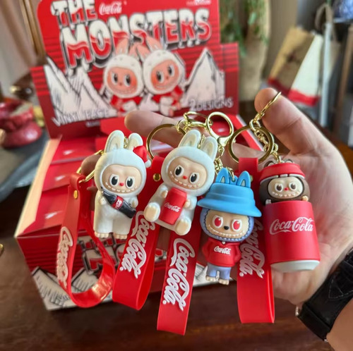 Figura Labubu Colgante Coca Cola Caja Sorpresa 12 Piezas