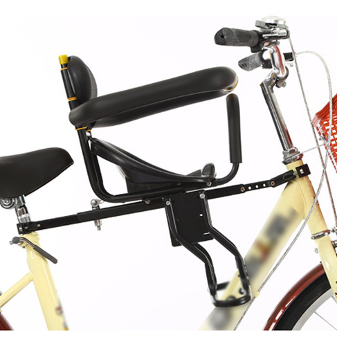 Para Asiento De Bicicleta Infantil Con Respaldo Y Pedales