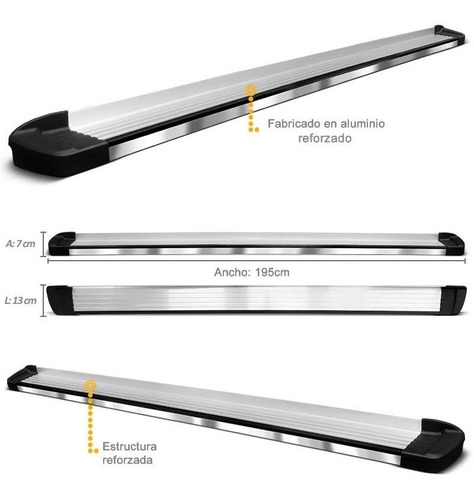 Estribos Aluminio Pulido Bepo Brasil Hilux 2016 2019