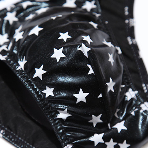 Calzoncillos De Cuero Estampados De Cintura Baja Para Hombre
