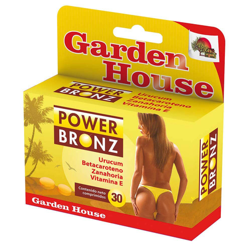 Imagen 1 de 1 de Suplemento En Comprimidos Garden House Power Bronz En Caja 30 Un