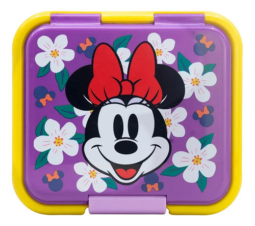 Lunchera Plastica Supreme Multi Compartimiento Stor Merienda Violeta Minnie Mouse