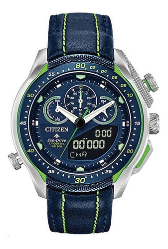 Jw0138-08l Reloj Citizen Eco Drive Promaster Sst Azul