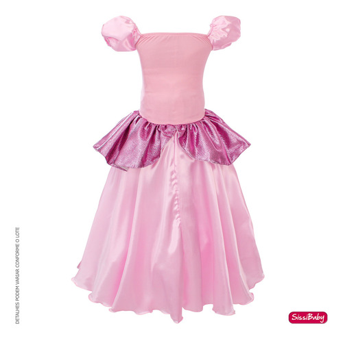Fantasia Infantil Princesa Aurora Bela Adormecida Linha Luxo