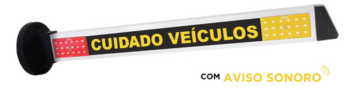 Sinalizador De Garagem Slim Bivolt Ip65 C/ Sonoro Iluctron
