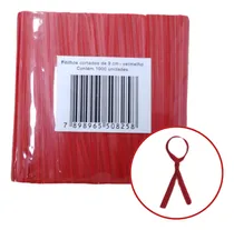 Comprar Amarrilho Fecho Lacre Arame Para Pão 9cm 1000 Un. Vermelho