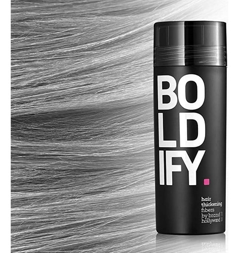 Boldify - Fibras De Pelo Para El Cabello Fino, 0.98 Oz / 28g Color Gris