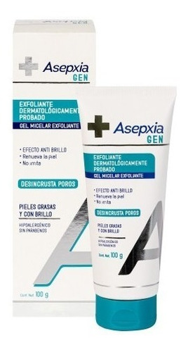 Asepxia Gen Gel Micelar Exfoliante P/ Piel Grasa 100 Grs