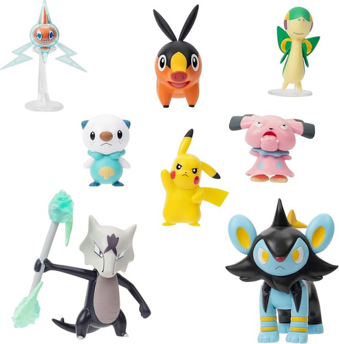 Set Pokemon Multi Pack 8 Figuras Jazwares Battle Ready