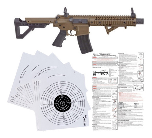 Rifle Postas Crosman Dpms Sbr Full-auto .177 Co2 Arena Xt P