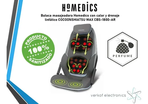 Butaca Masajeadora Homedics Cocoonshiatsu Max Cbs-1800-ar