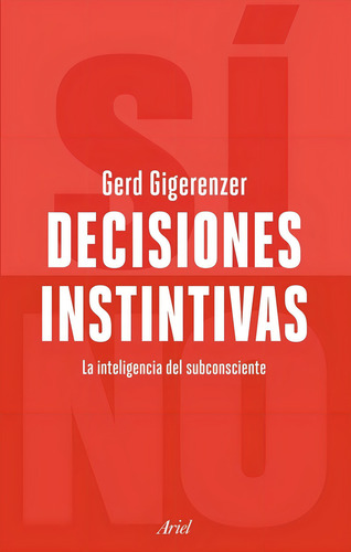 Decisiones Instintivas - Gerd Gigerenzer (paperback)