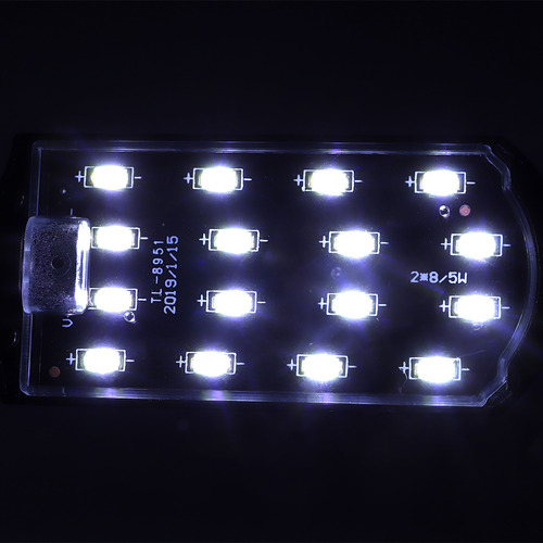 Pinza Aquarium X7 De 10 W De Alto Brillo Para Agua Con Doble