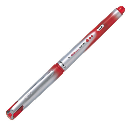 Lápiz Tinta Vball Grip 0.7 Mm (6 Unidades) Color De La Tinta Rojo Color Del Exterior Rojo