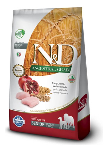 N&d Comida Perro N&d Ancestral Canine Frango Senior Medium 2