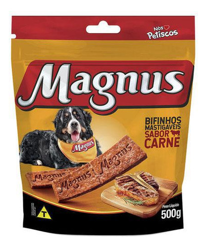 Bifinho Mastigável Magnus Sabor Carne Para Cães Adultos