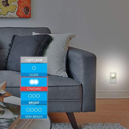 Luz Nocturna Led Giratoria, Paquete De 2, Enchufable, Foco D