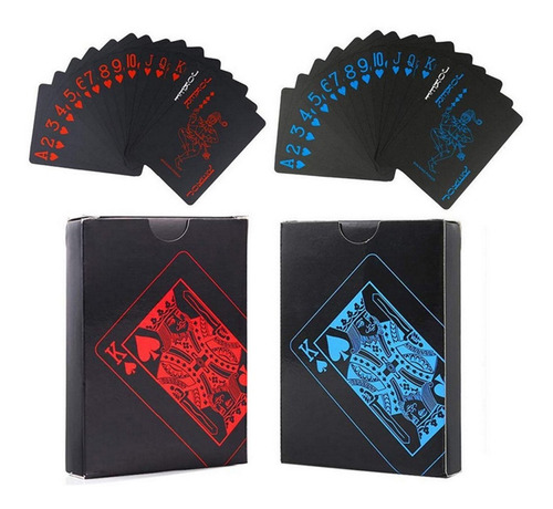 Pack 2 Impermeable Juego De Naipes Cartas De Poker Barajas