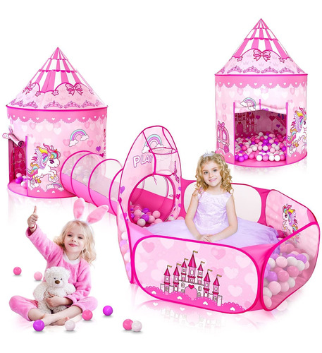 Geerwest Tienda De Campaña De Princesa De 3 Piezas Para Niña