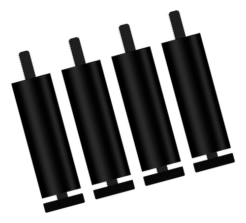 C-f 4 Patas De Aleación De Aluminio Negro 15cm Diámetro 2,8