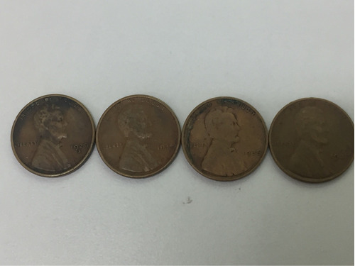 Monedas One Cents Antiguas 1929,34,35,37