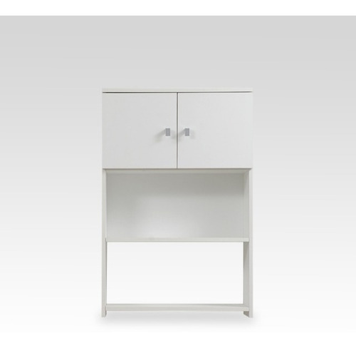 Imagen 3 de 10 de Mueble Sobre Inodoro Colgante 2 Puertas 1 Estante Melamina+