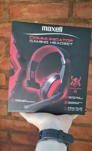 Imagen 3 de 3 de Auricular Maxell Gamer Vincha Mono Aural 3.5mm