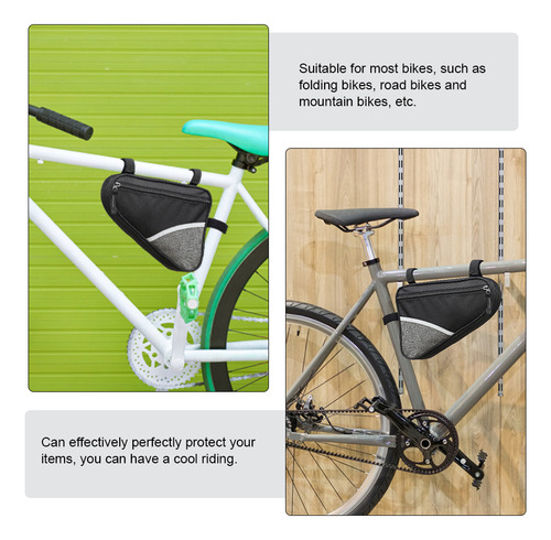 Bolsa Delantera Para Bicicleta Con Banda Reflectante, Bolsa