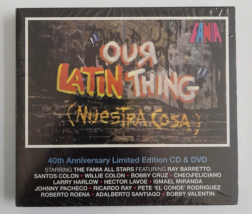 Our Latin Thing Nuestra Cosa 2cd + 1dvd 40 Aniversario Fania