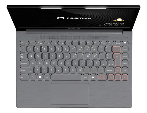 Notebook Positivo Vision C14 Celeron 8GB 128GB eMMC Tela 14 Polegadas Linux Cinza