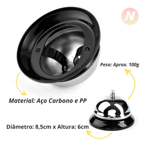 Imagem 2 de 7 de Campainha Mesa Para Manter Atendimento Sempre Em Alto Nivel