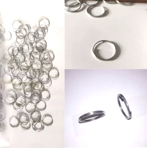 500 Argollas Espiral Para Llaveros Sin Cadena Alambre Suave