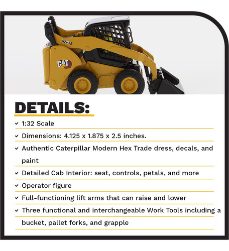 Diecast Masters 1:32 Caterpillar 259d3 Compact Track Loader