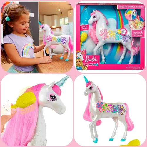 Unicornio brillante barbie sale